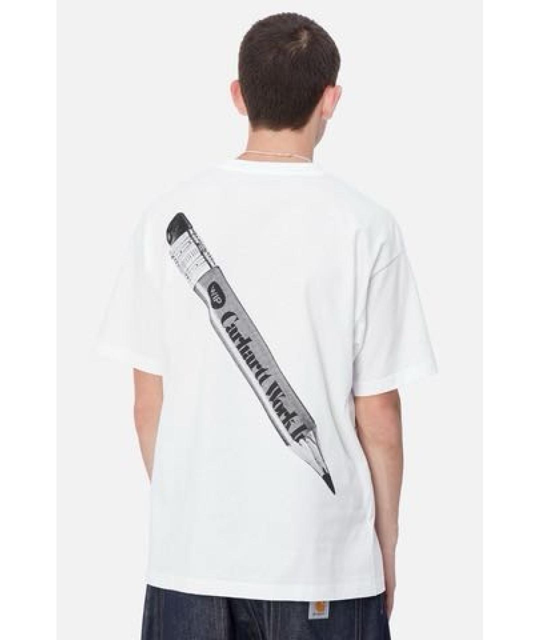 CARHARTT WIP Белая хлопковая футболка, фото 2