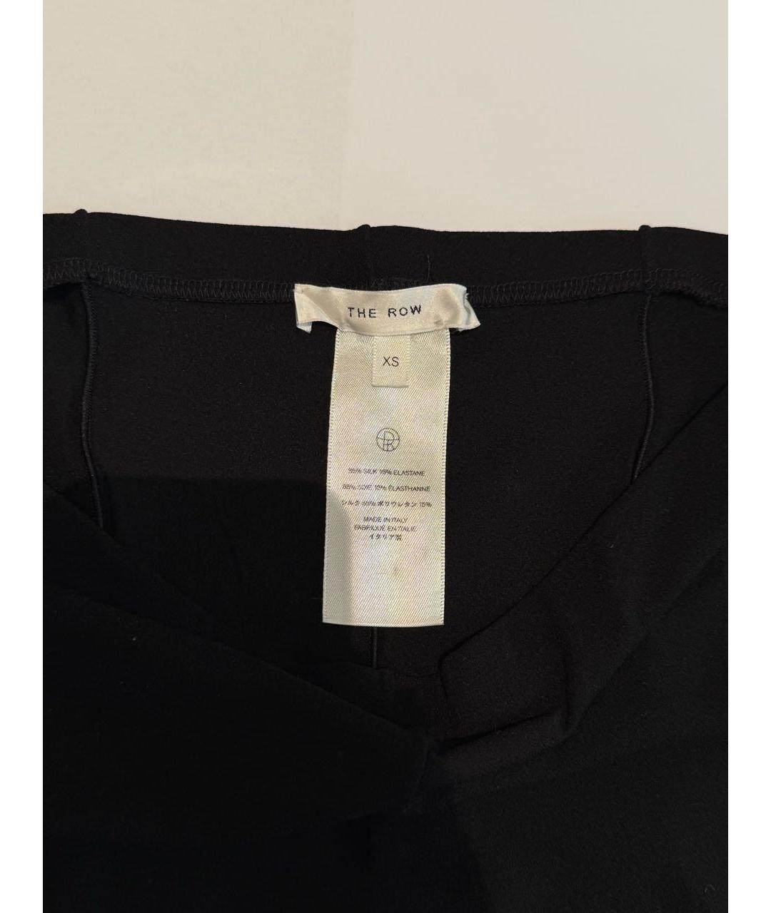 THE ROW Черные шелковые леггинсы и велосипедки, фото 2
