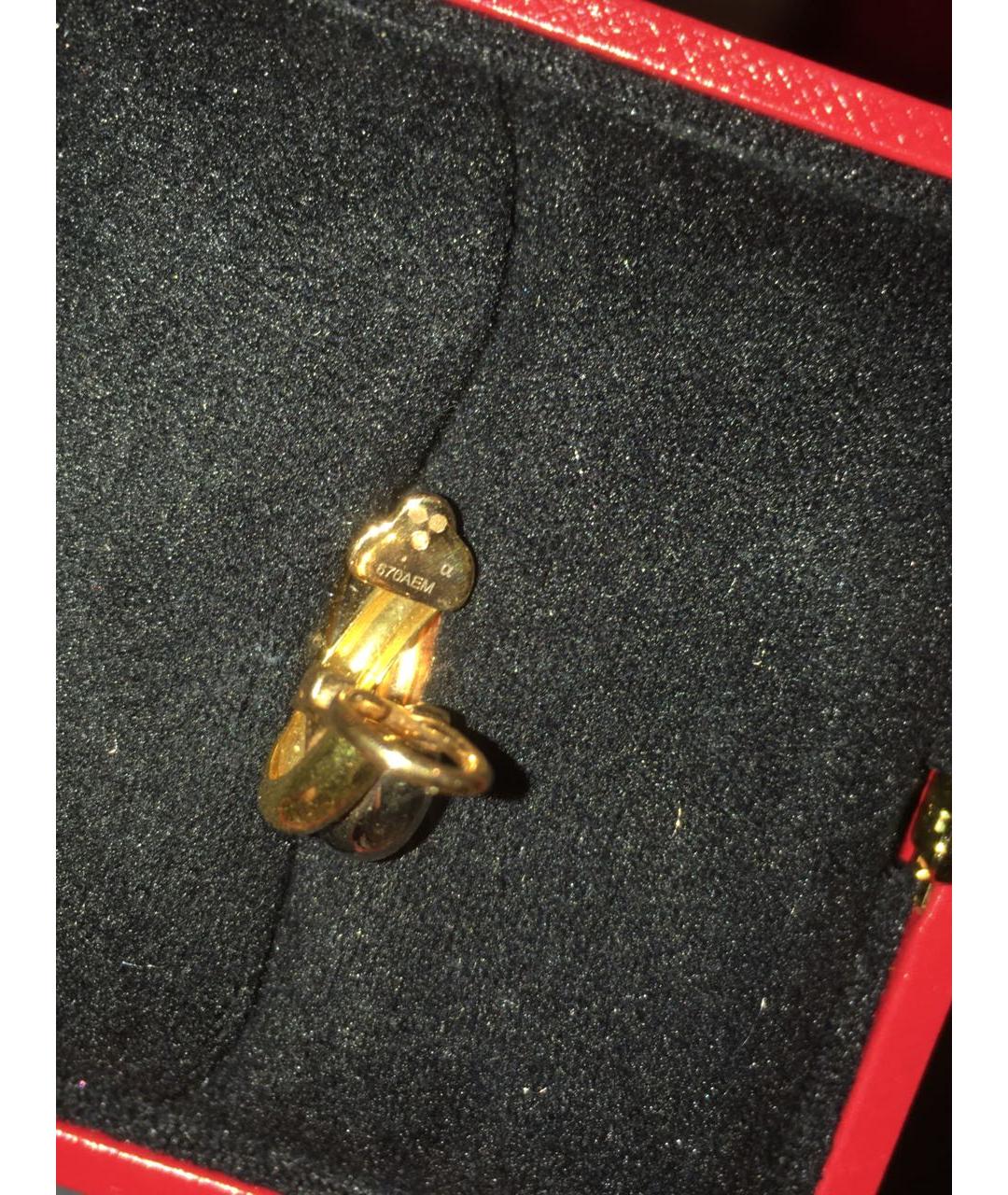 CARTIER Золотые серьги из желтого золота, фото 4