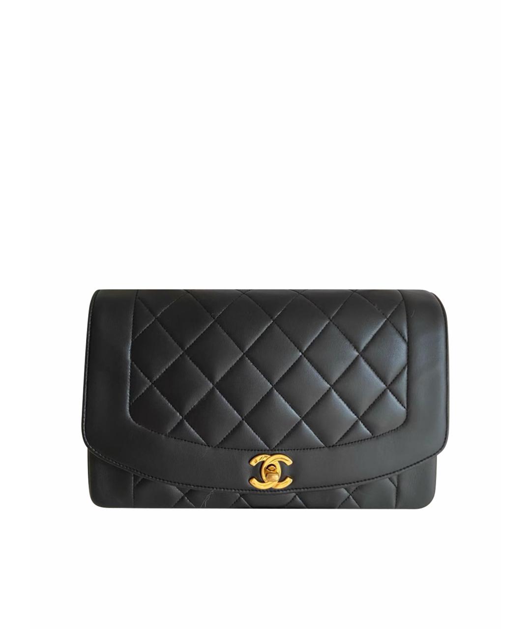 CHANEL Черная кожаная сумка через плечо, фото 1