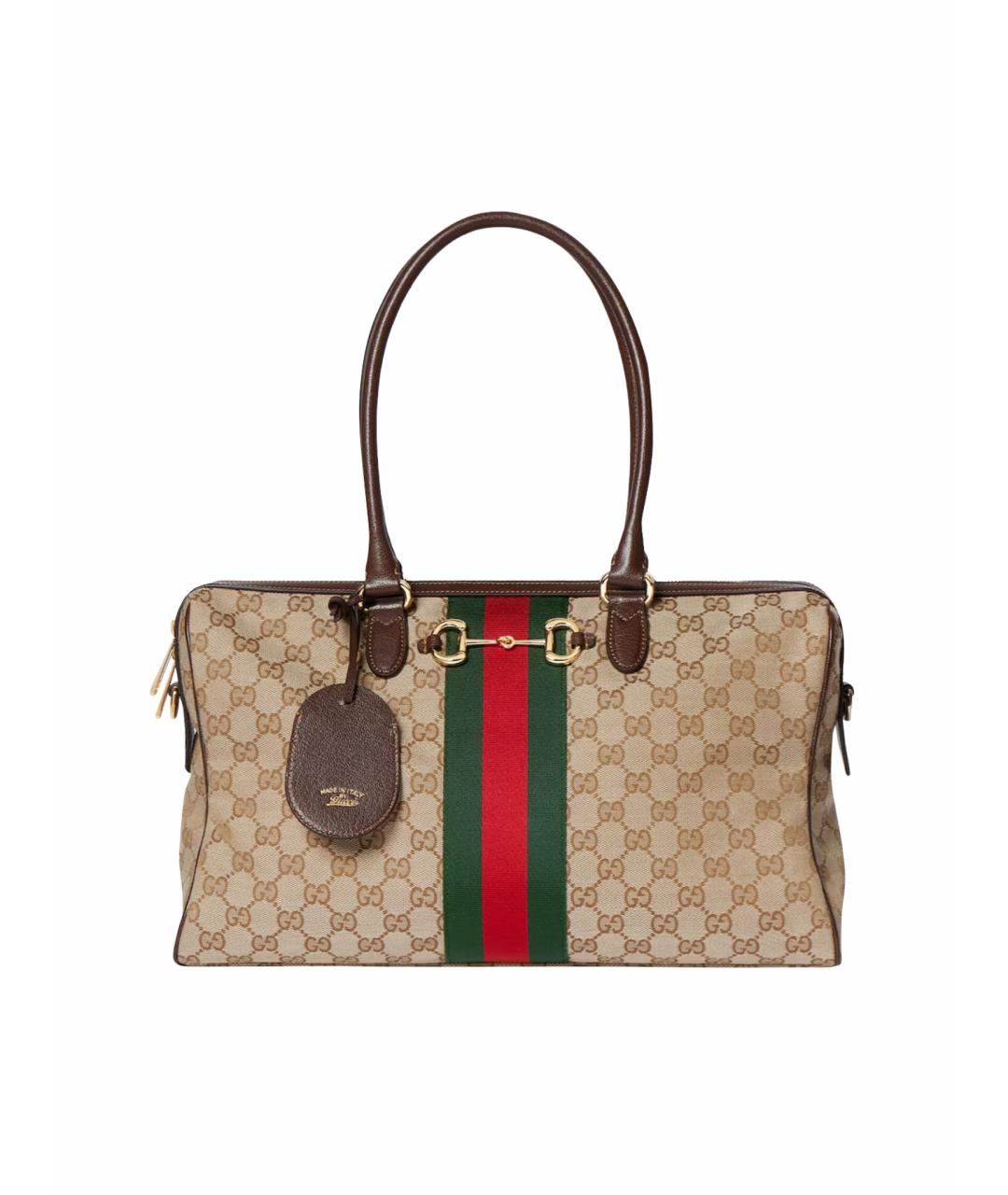 GUCCI Коричневая замшевая сумка тоут, фото 5