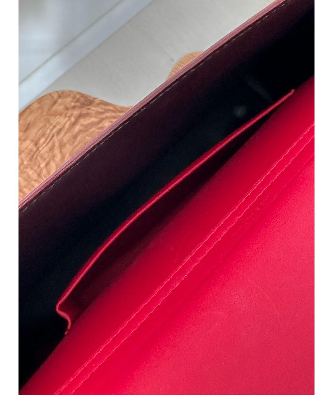 DOLCE&GABBANA Красная кожаная сумка с короткими ручками, фото 7
