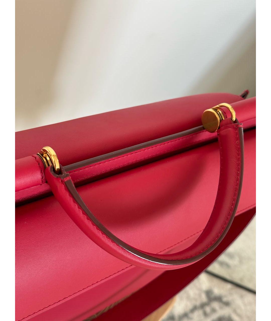 DOLCE&GABBANA Красная кожаная сумка с короткими ручками, фото 5