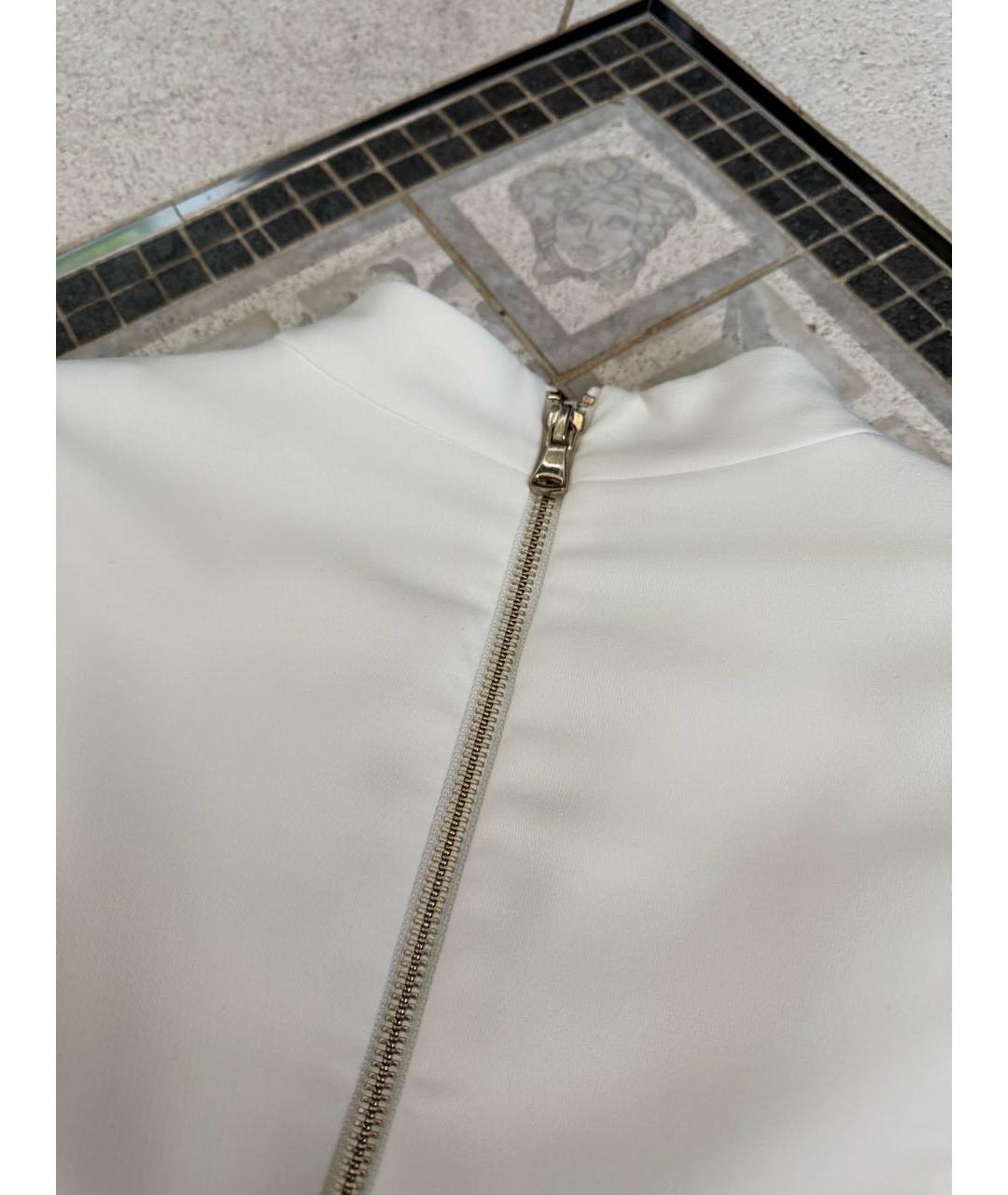BALMAIN Белое полиэстеровое вечернее платье, фото 6