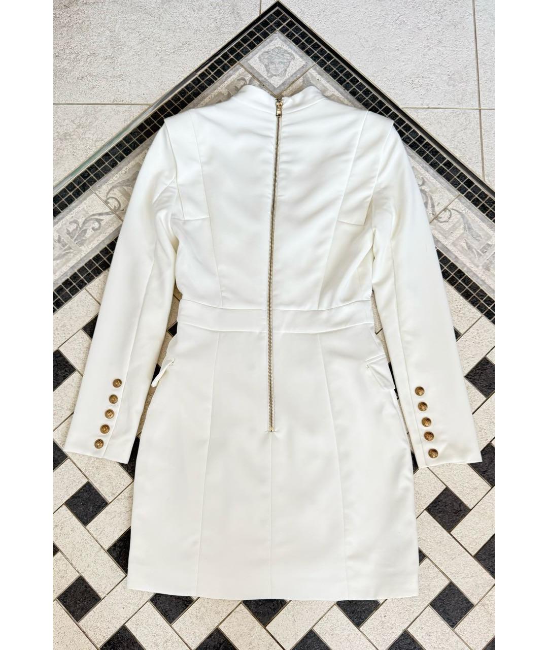 BALMAIN Белое полиэстеровое вечернее платье, фото 2