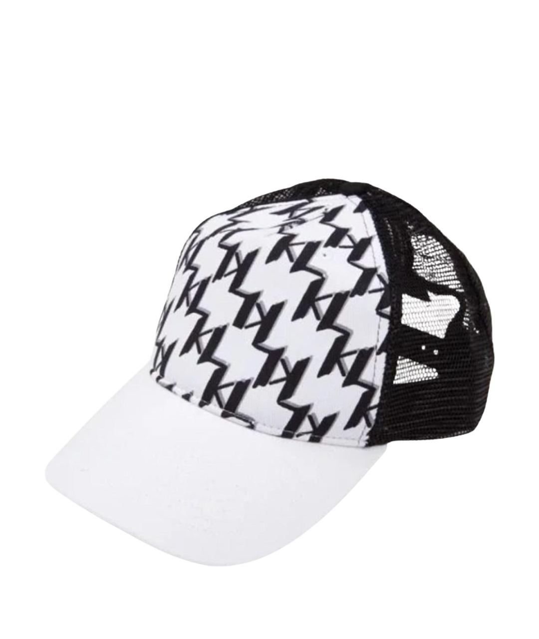 KARL LAGERFELD Белая хлопковая кепка, фото 1