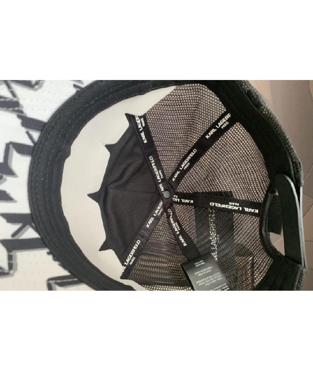 KARL LAGERFELD Белая хлопковая кепка, фото 5