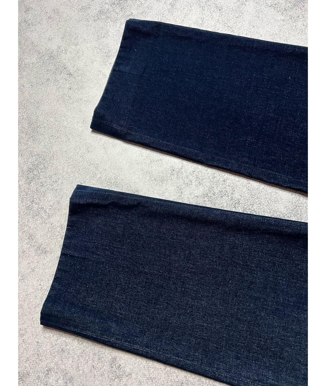 ZILLI Темно-синие хлопковые повседневные брюки, фото 5