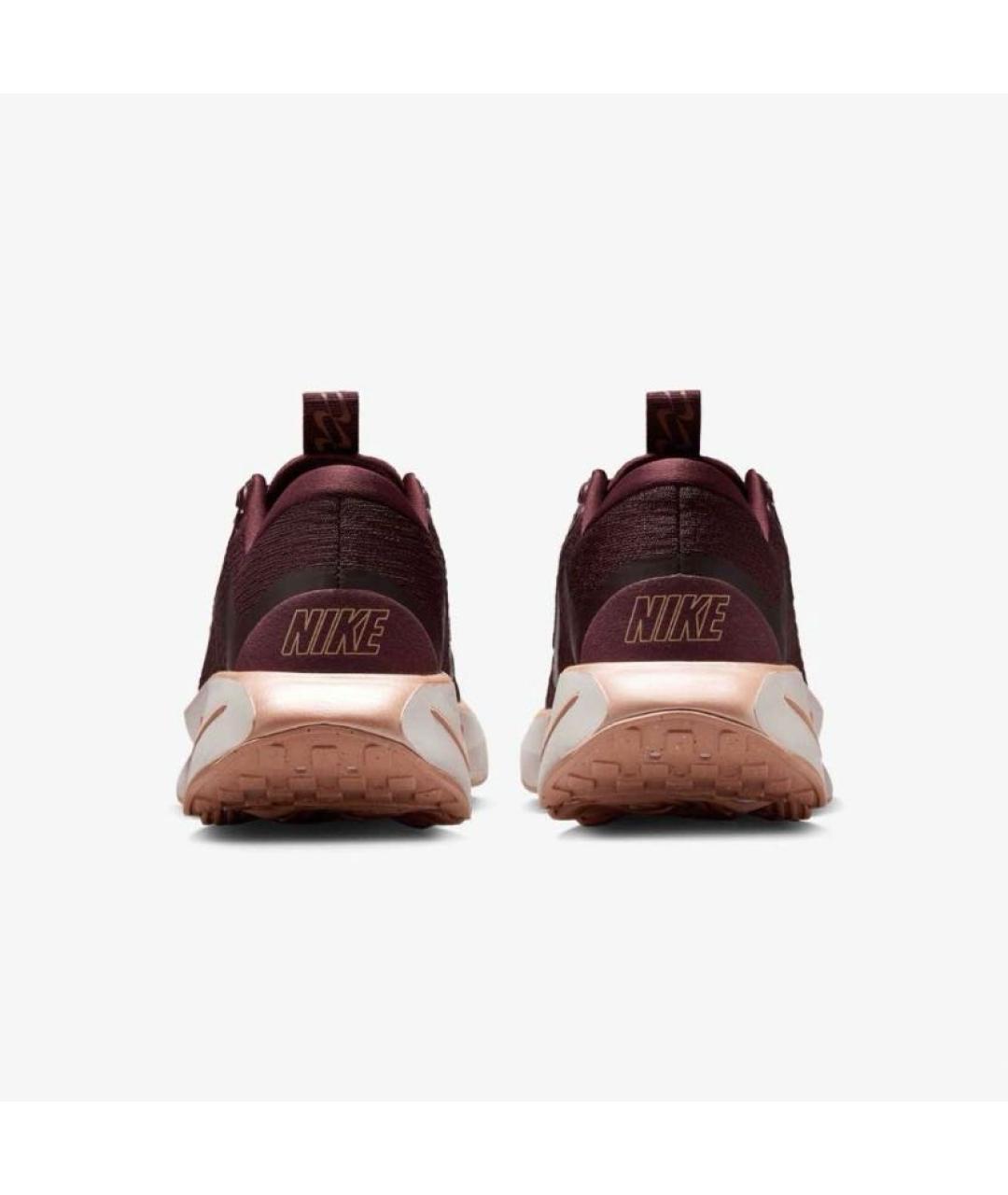 NIKE Бордовые текстильные низкие кроссовки / кеды, фото 2