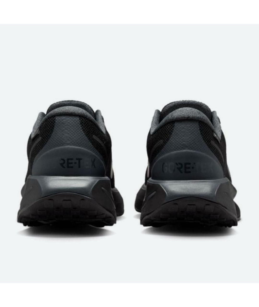 NIKE Черные текстильные низкие кроссовки / кеды, фото 4