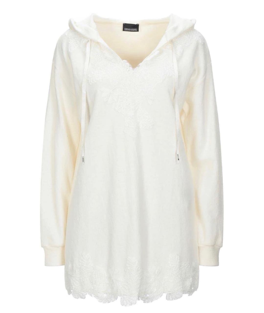 ERMANNO SCERVINO Белый шерстяной джемпер / свитер, фото 1