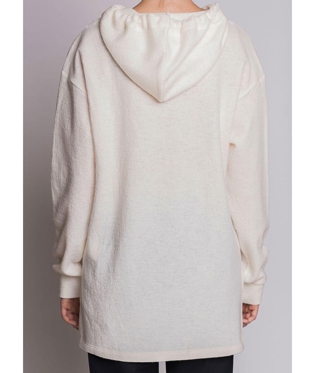 ERMANNO SCERVINO Белый шерстяной джемпер / свитер, фото 4