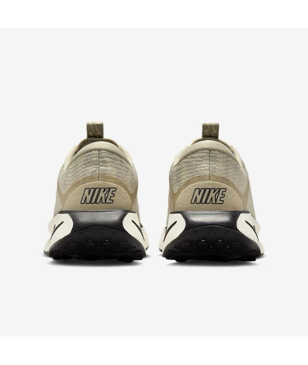 NIKE Бежевые текстильные низкие кроссовки / кеды, фото 4