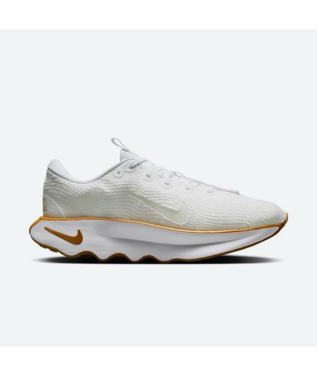 NIKE Белые текстильные низкие кроссовки / кеды, фото 7