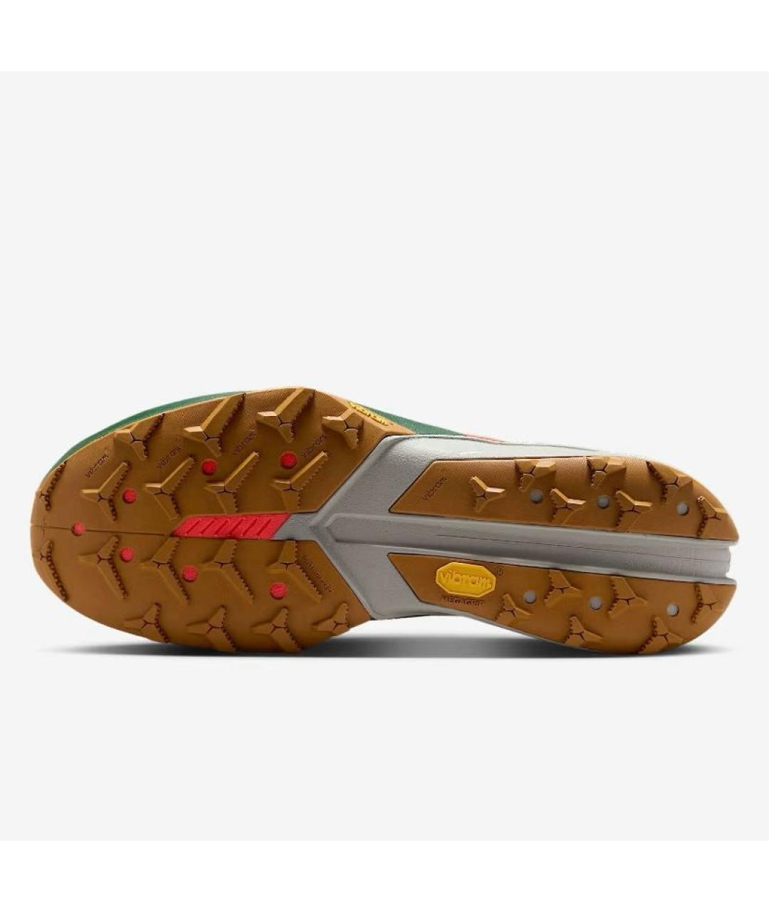 NIKE Зеленые текстильные низкие кроссовки / кеды, фото 6