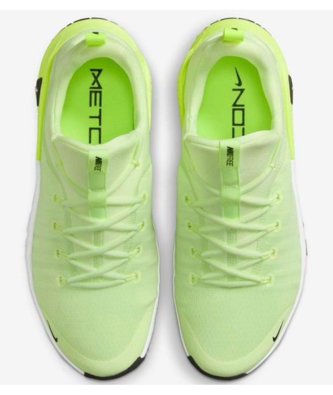 NIKE Салатовые текстильные низкие кроссовки / кеды, фото 2