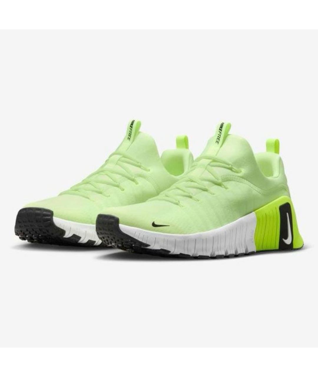 NIKE Салатовые текстильные низкие кроссовки / кеды, фото 3