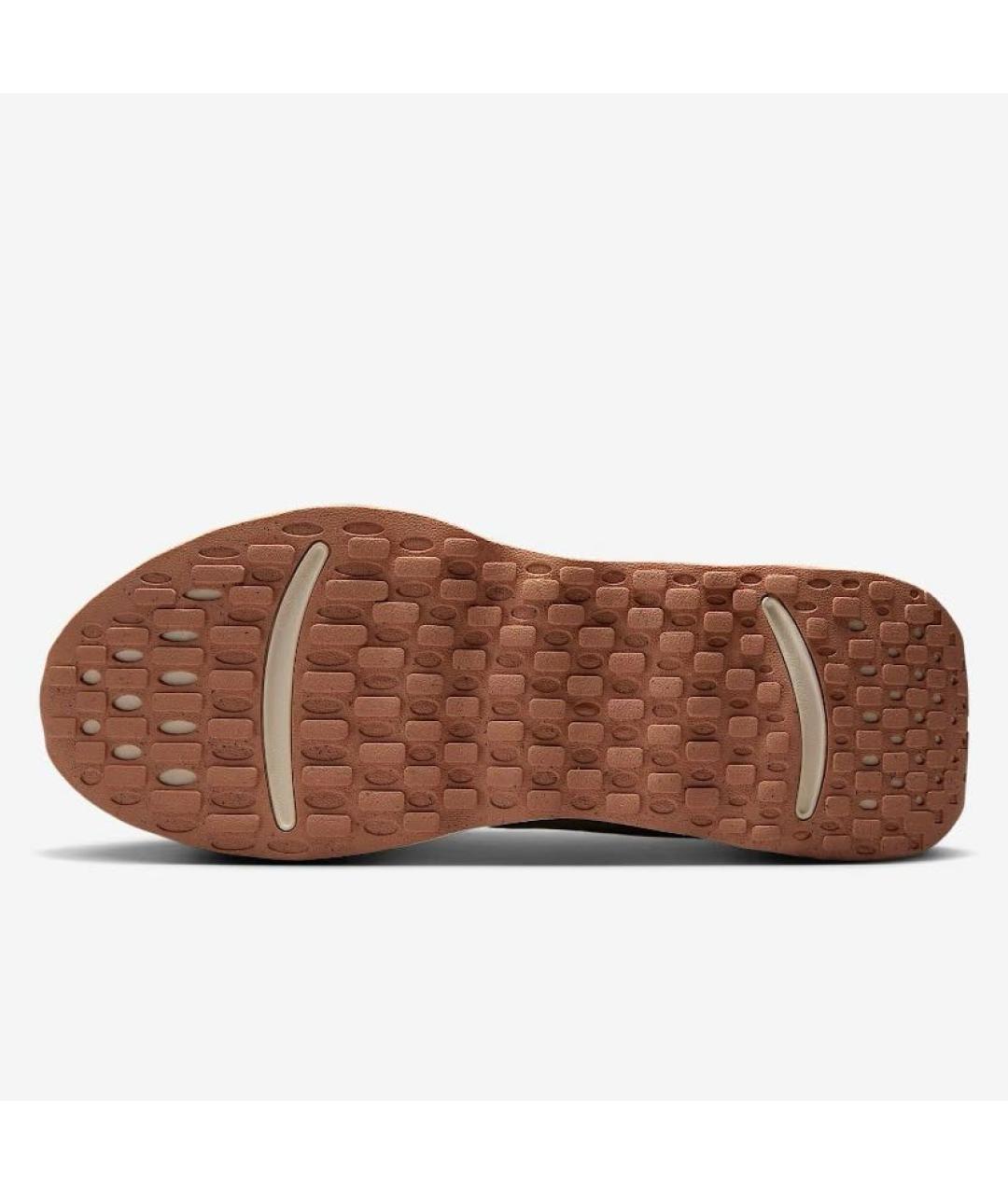 NIKE Бежевые текстильные низкие кроссовки / кеды, фото 5