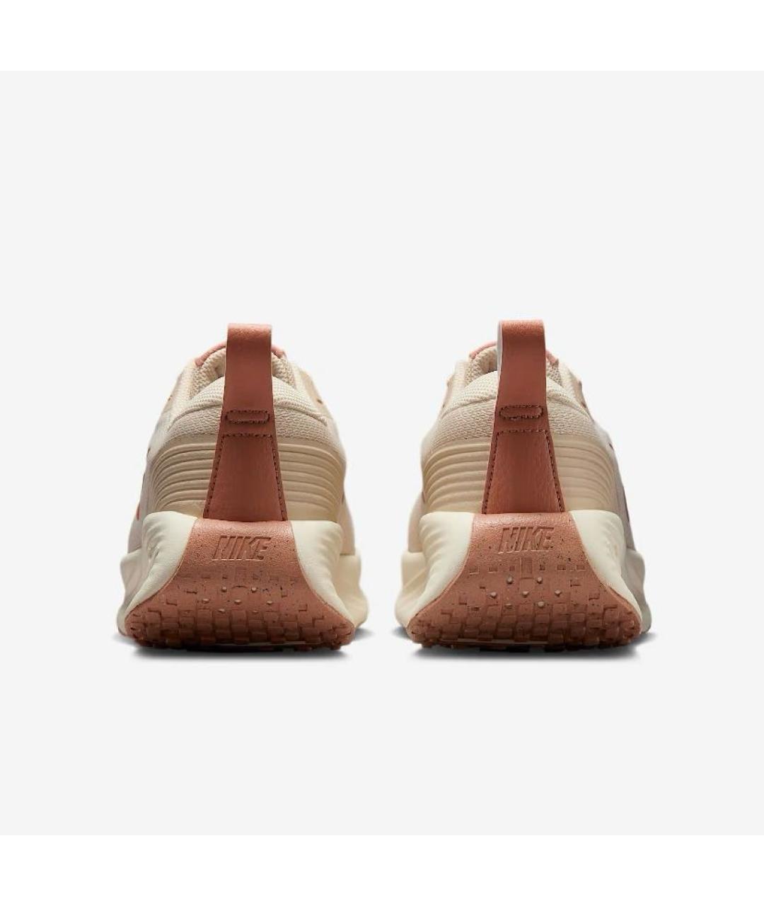 NIKE Бежевые текстильные низкие кроссовки / кеды, фото 4