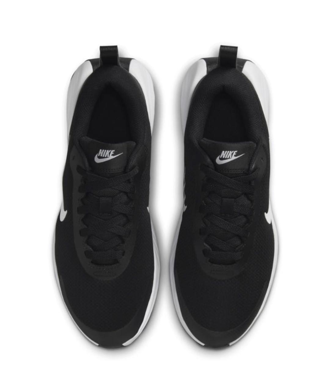 NIKE Черные текстильные низкие кроссовки / кеды, фото 2