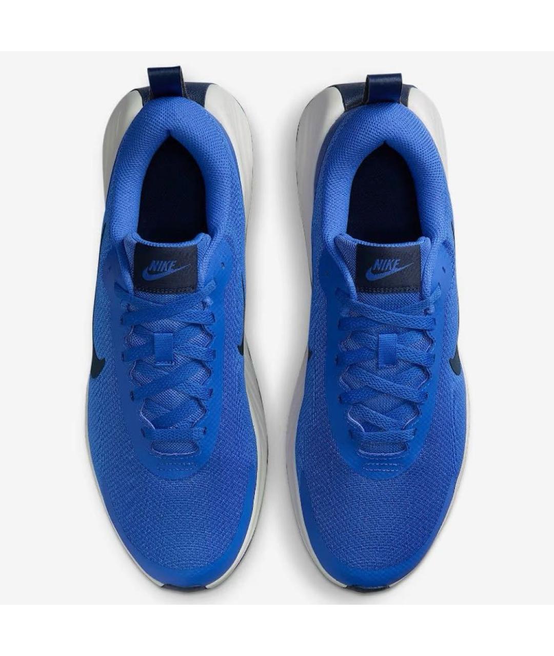 NIKE Синие текстильные низкие кроссовки / кеды, фото 2