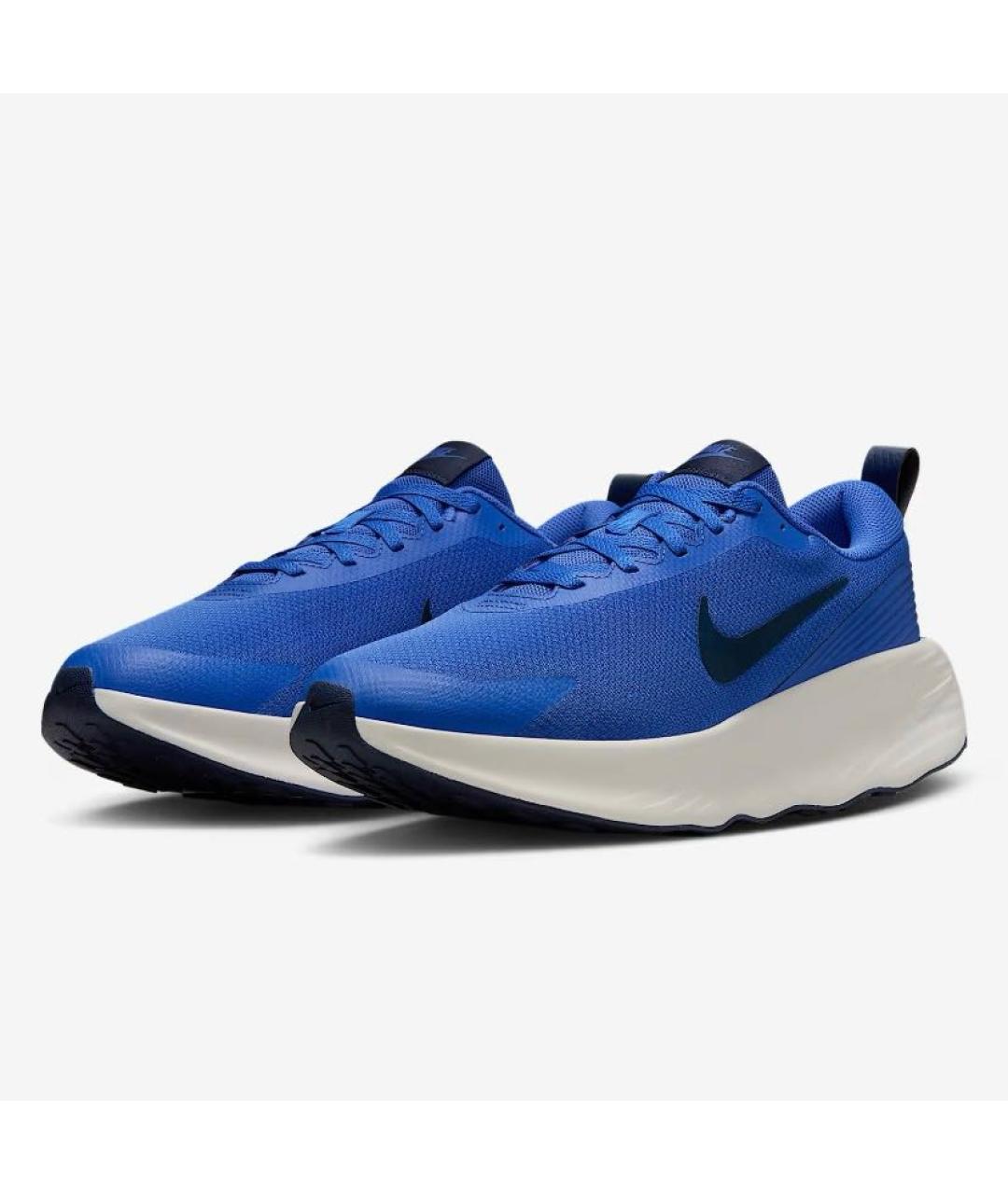 NIKE Синие текстильные низкие кроссовки / кеды, фото 3