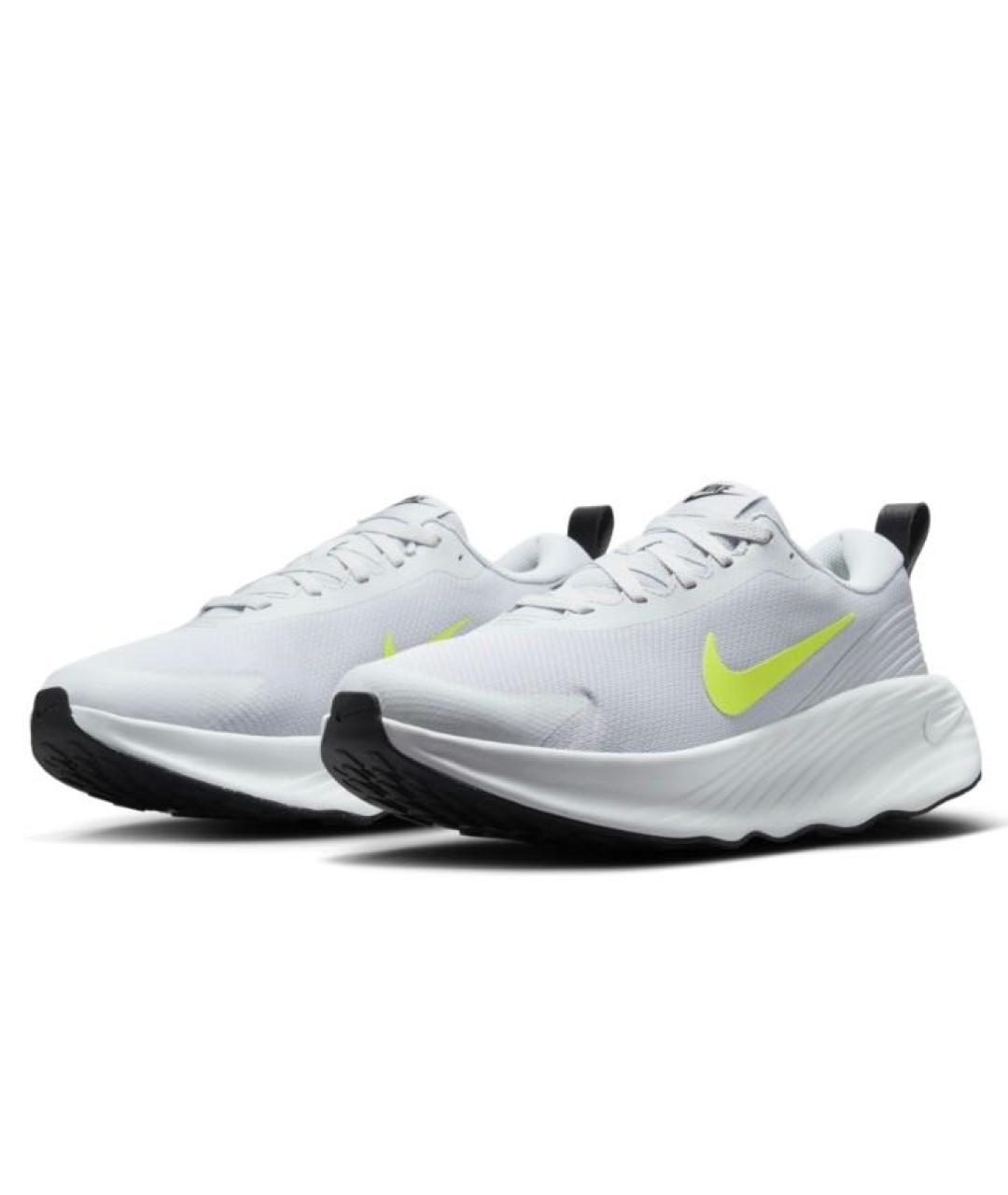 NIKE Белые текстильные низкие кроссовки / кеды, фото 3