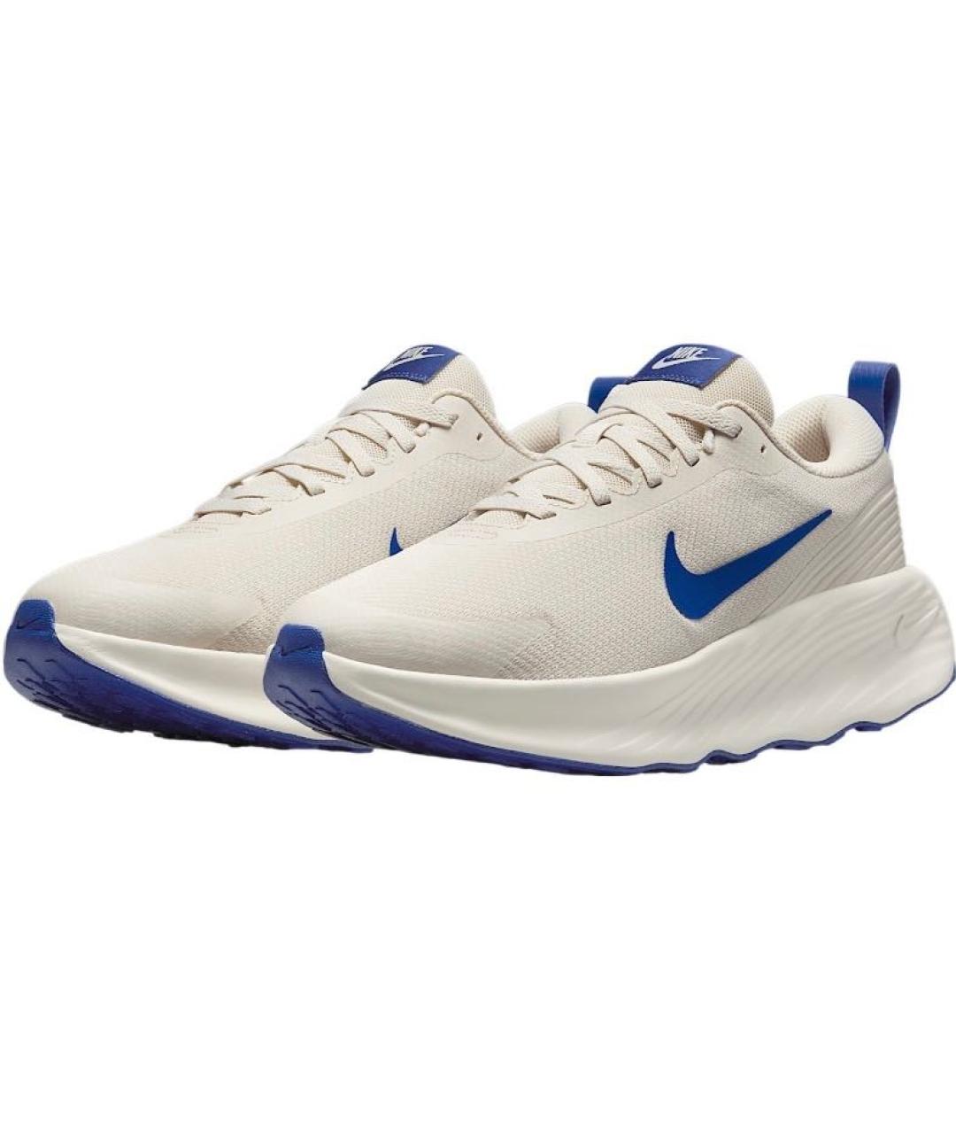 NIKE Бежевые текстильные низкие кроссовки / кеды, фото 3