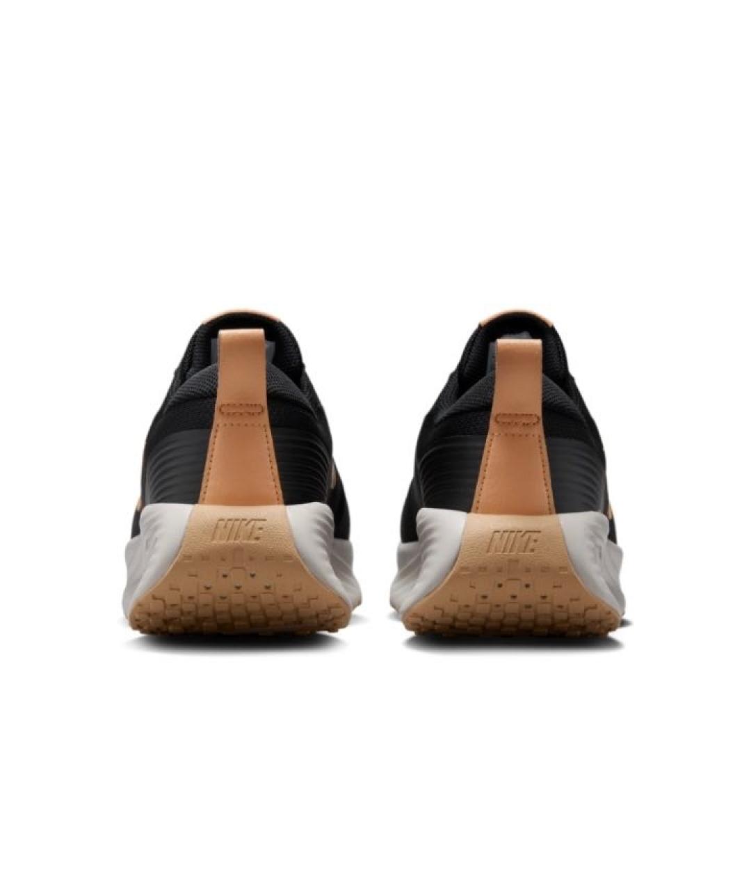 NIKE Черные текстильные низкие кроссовки / кеды, фото 4