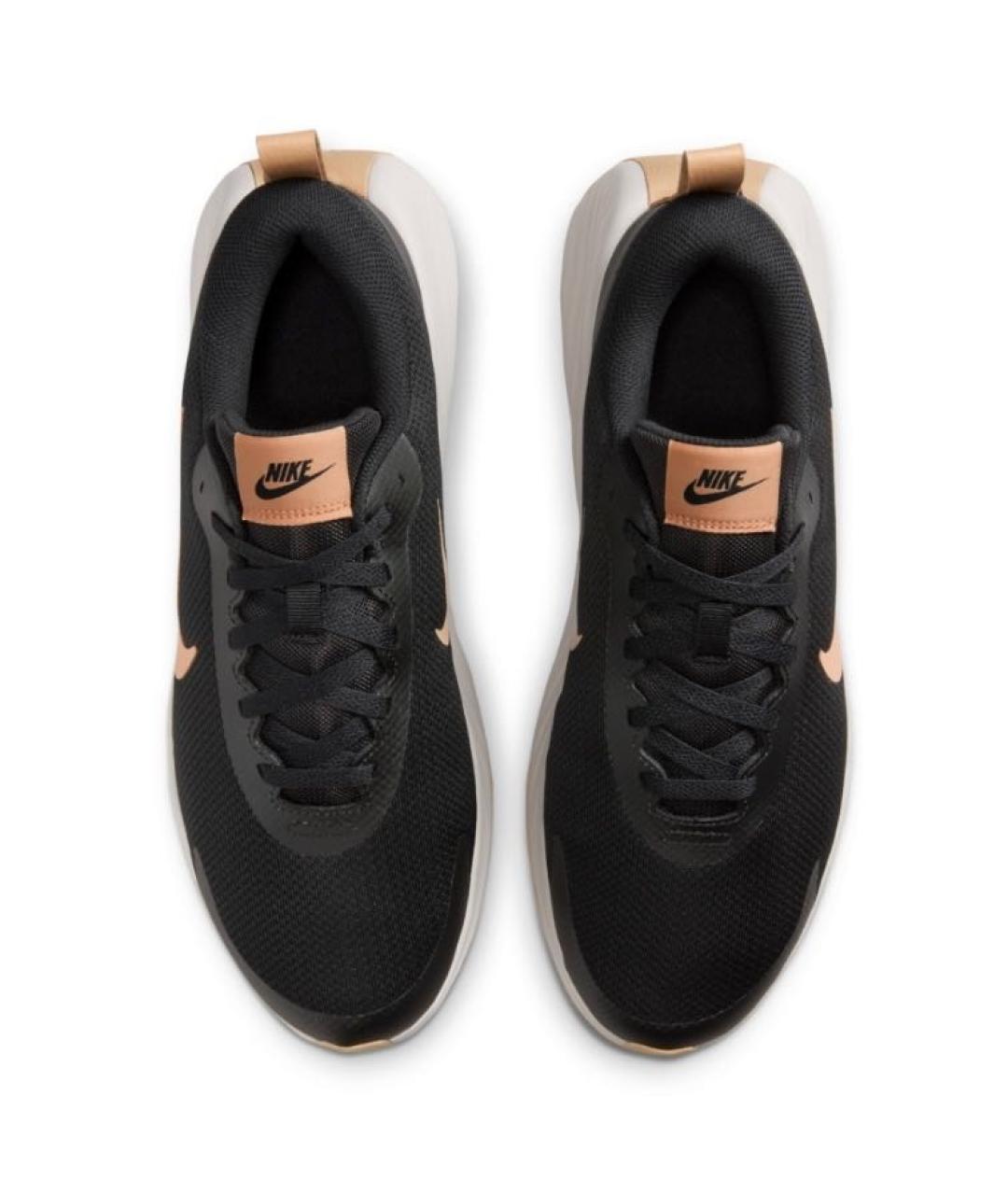 NIKE Черные текстильные низкие кроссовки / кеды, фото 2