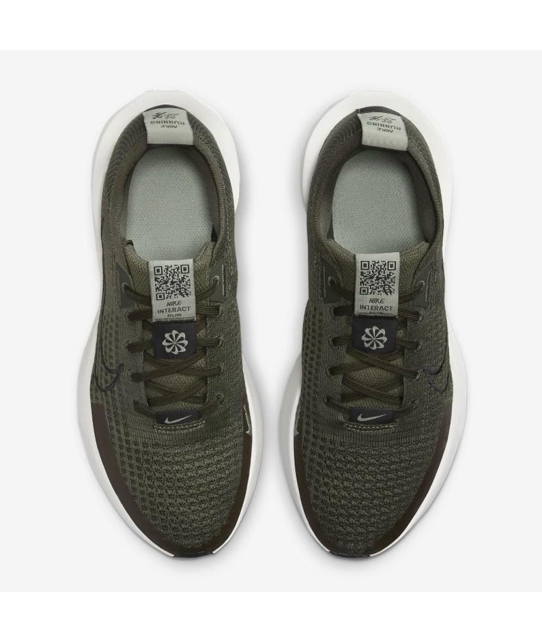 NIKE Хаки текстильные низкие кроссовки / кеды, фото 2