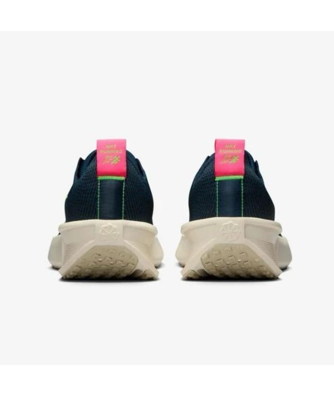 NIKE Темно-синие текстильные низкие кроссовки / кеды, фото 4