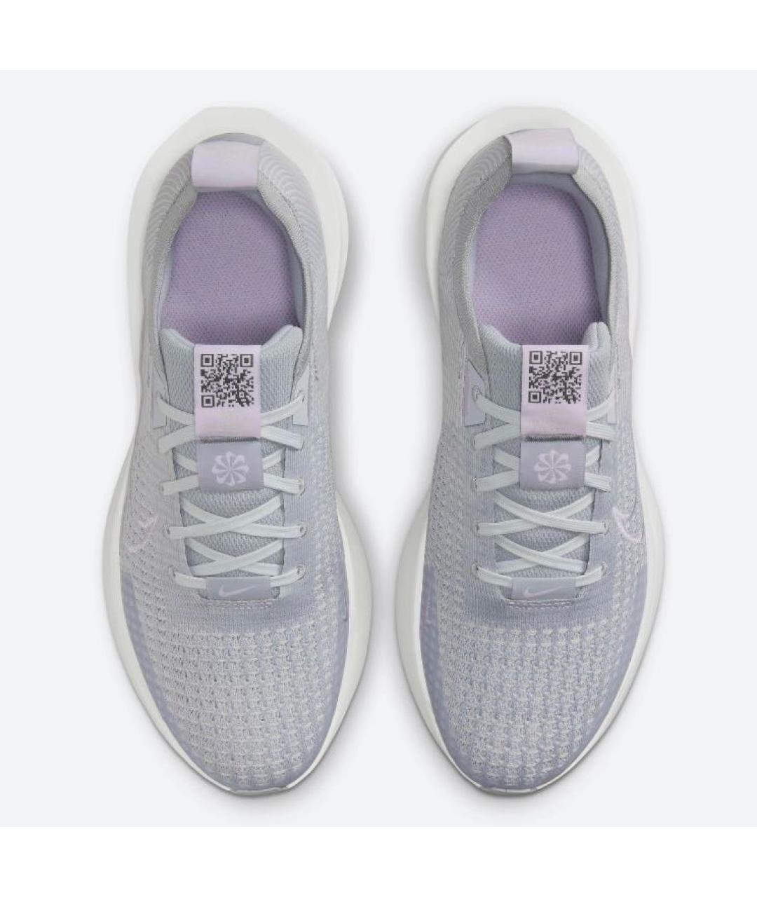 NIKE Серые текстильные низкие кроссовки / кеды, фото 2