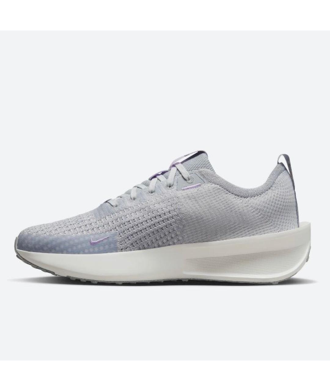 NIKE Серые текстильные низкие кроссовки / кеды, фото 5