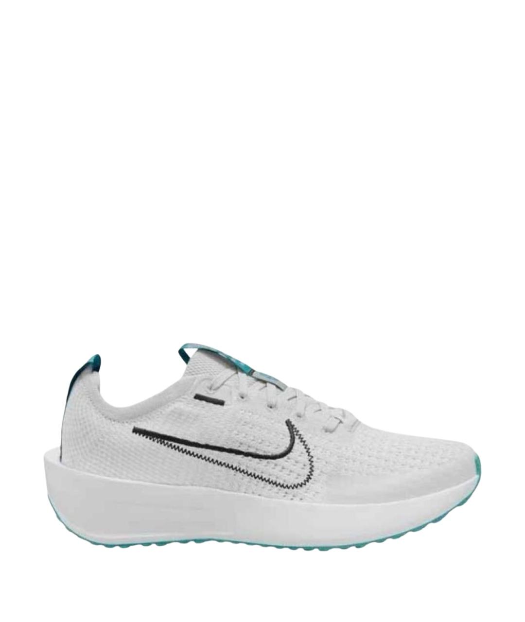 NIKE Белые текстильные низкие кроссовки / кеды, фото 1