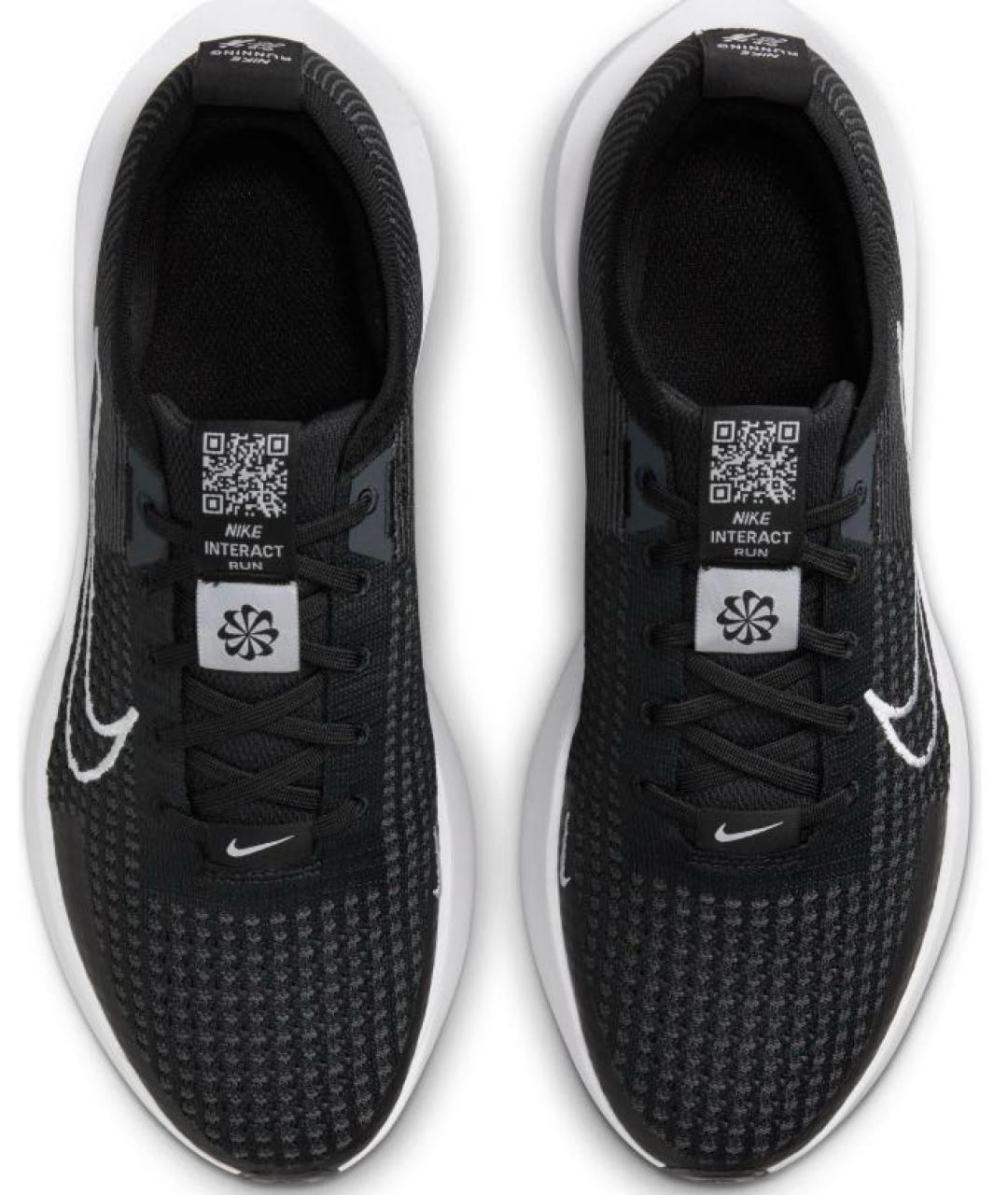 NIKE Черные текстильные низкие кроссовки / кеды, фото 4