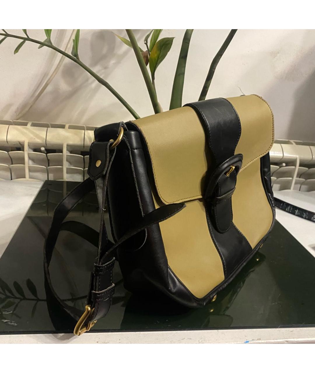 MARNI Хаки кожаная сумка через плечо, фото 2