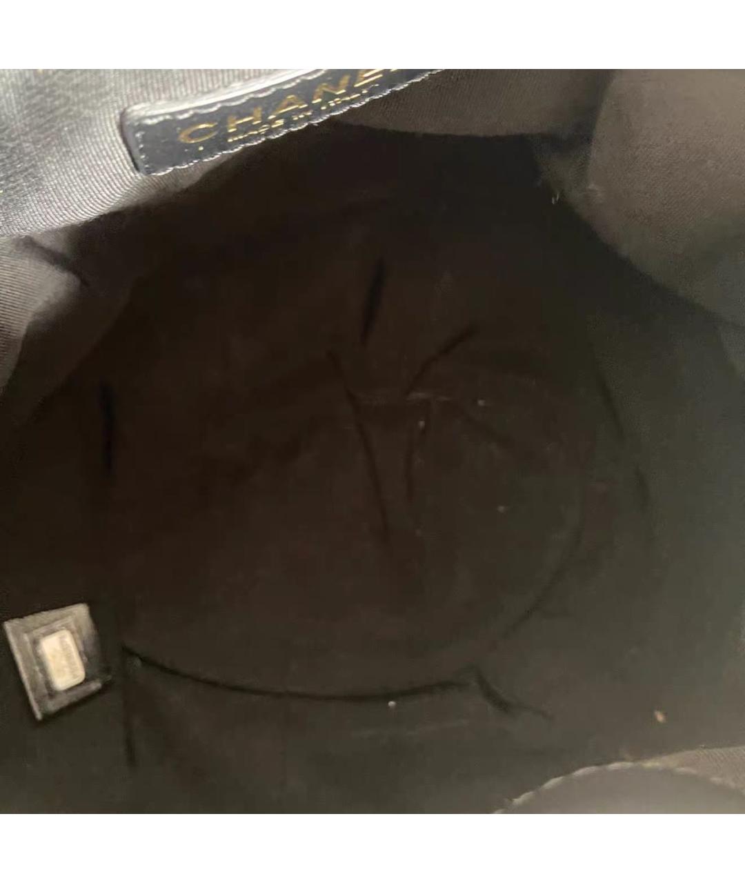 CHANEL Черная кожаная сумка через плечо, фото 8