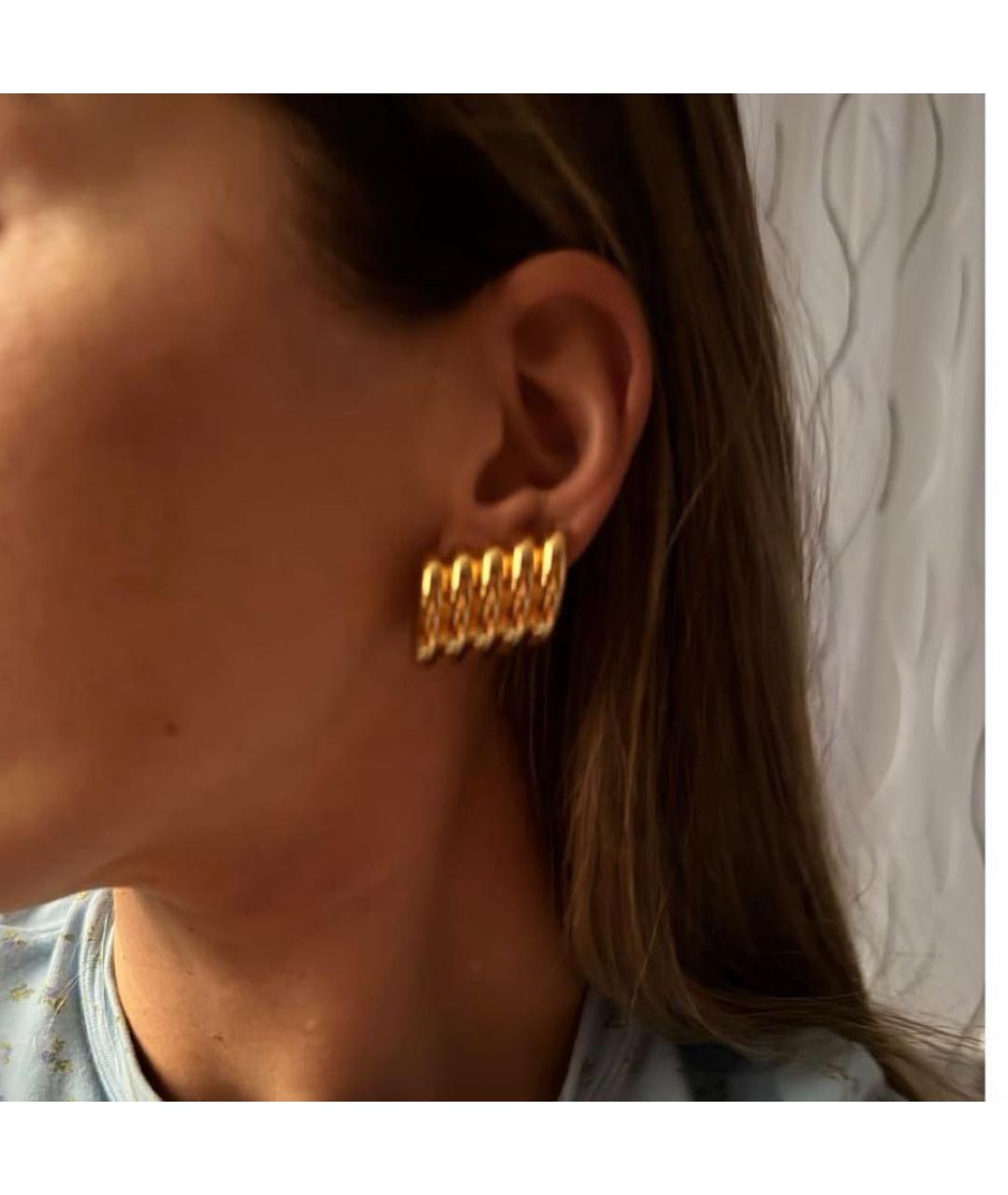 BALENCIAGA Золотые серьги, фото 5