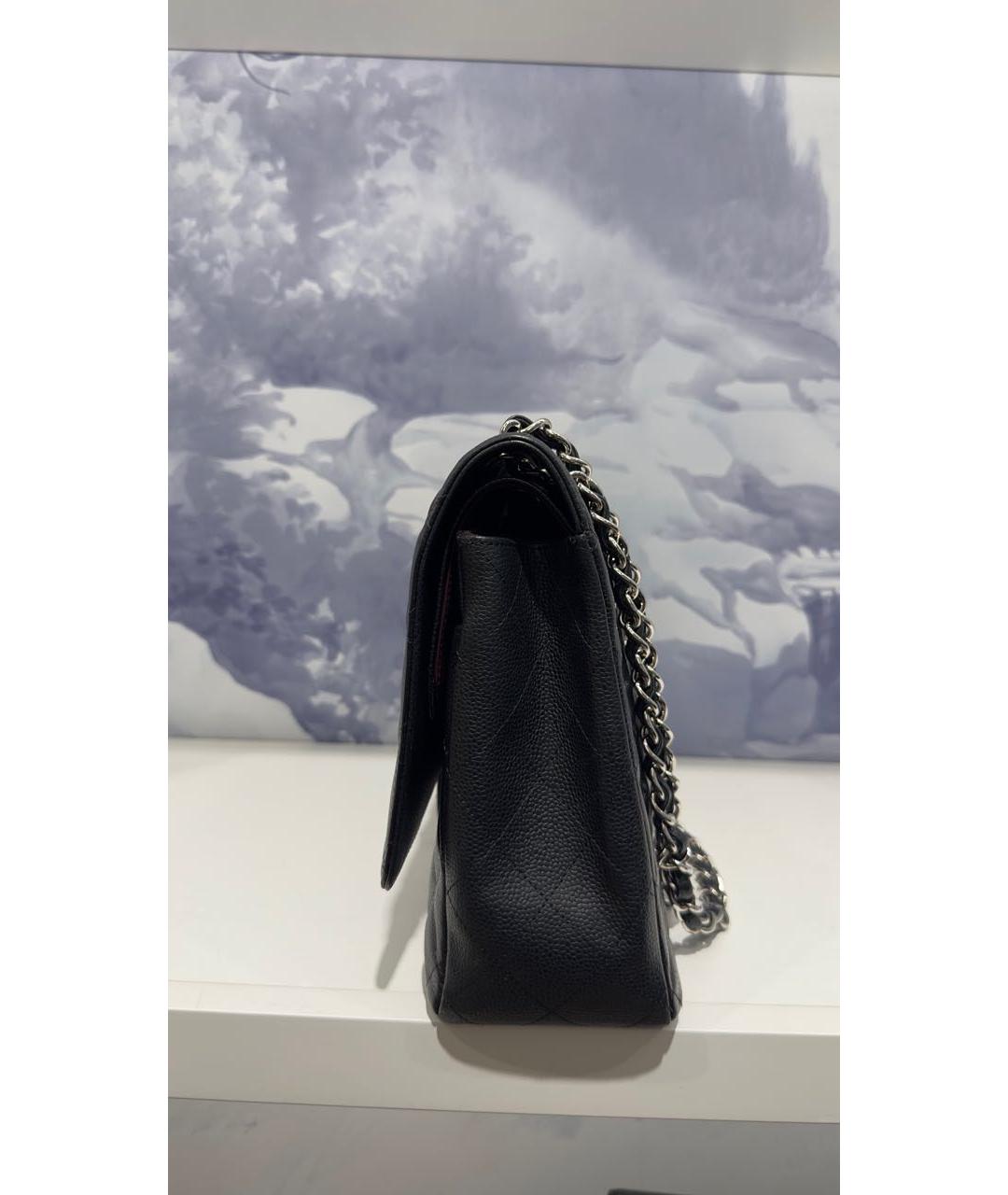 CHANEL Черная кожаная сумка через плечо, фото 5