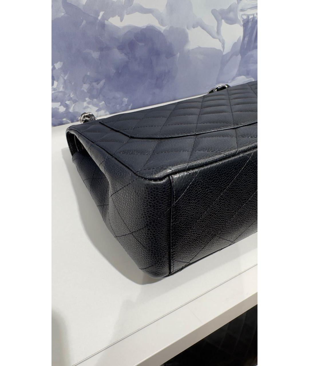 CHANEL Черная кожаная сумка через плечо, фото 8