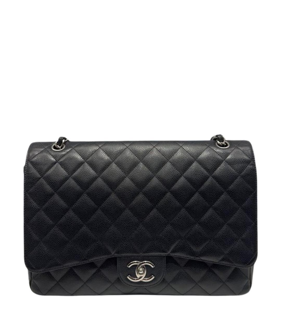 CHANEL Черная кожаная сумка через плечо, фото 1
