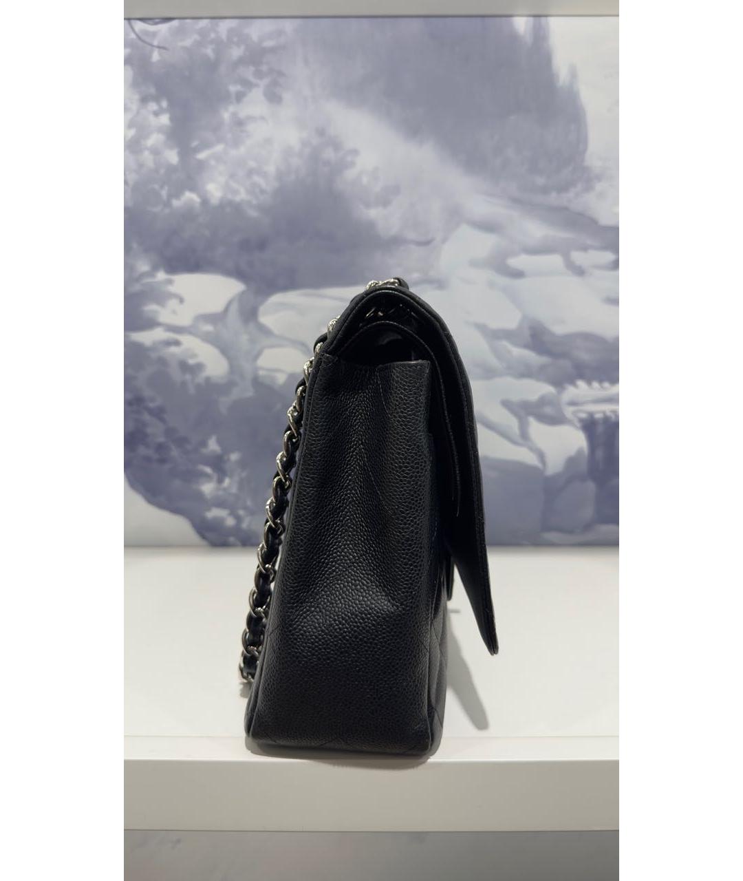 CHANEL Черная кожаная сумка через плечо, фото 3