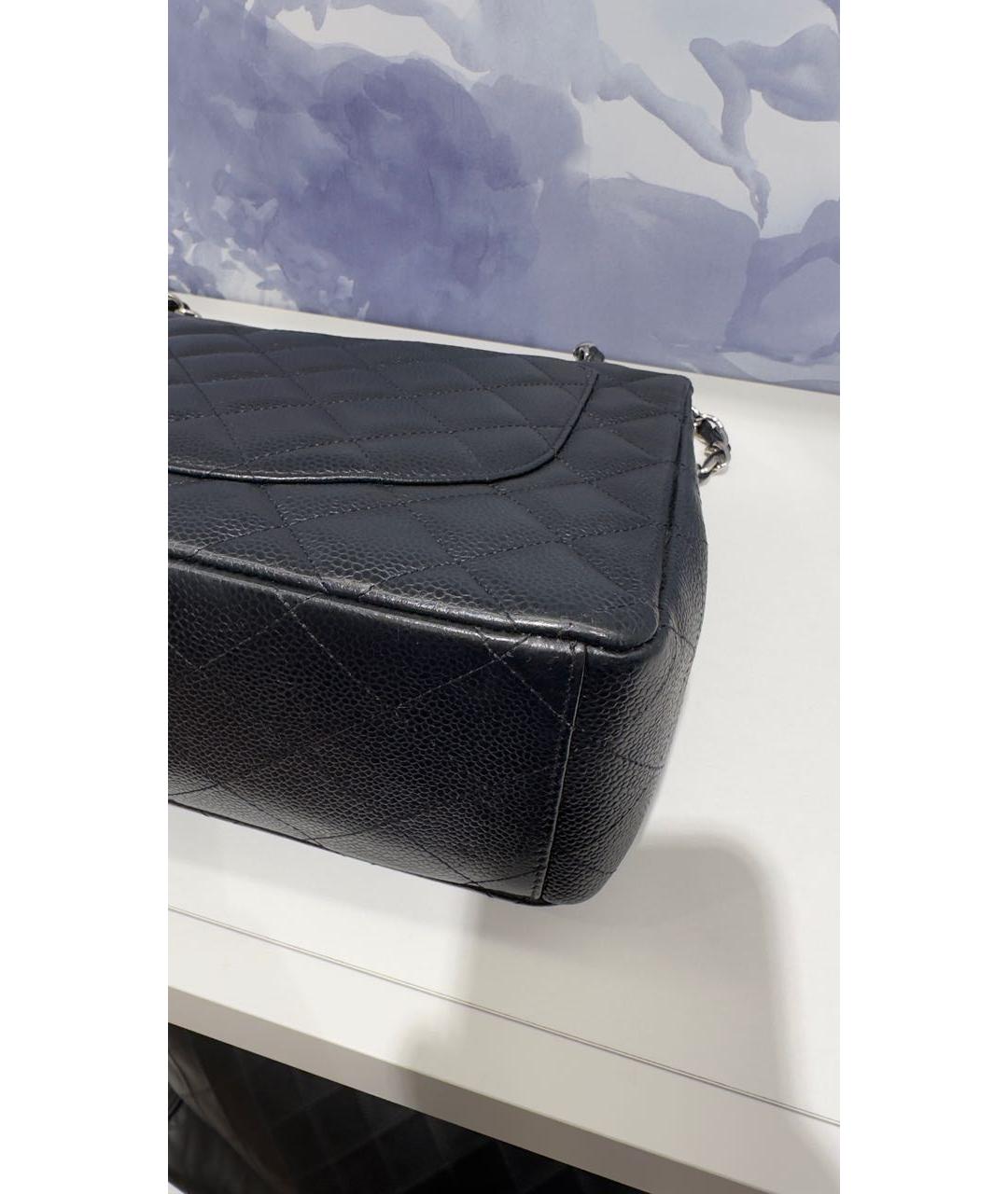 CHANEL Черная кожаная сумка через плечо, фото 6