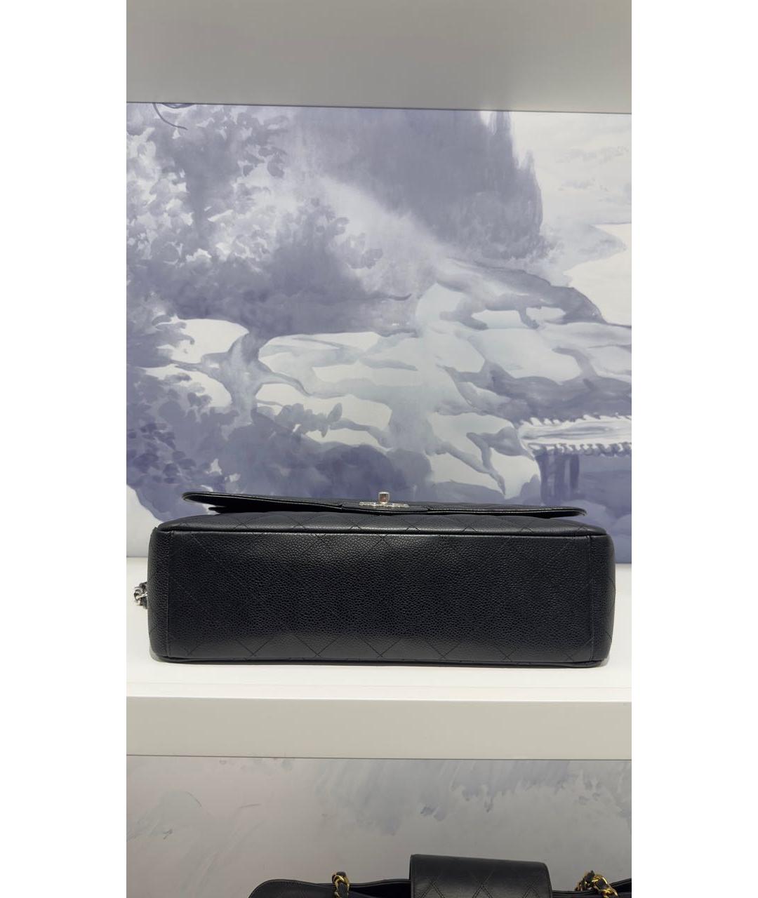 CHANEL Черная кожаная сумка через плечо, фото 4