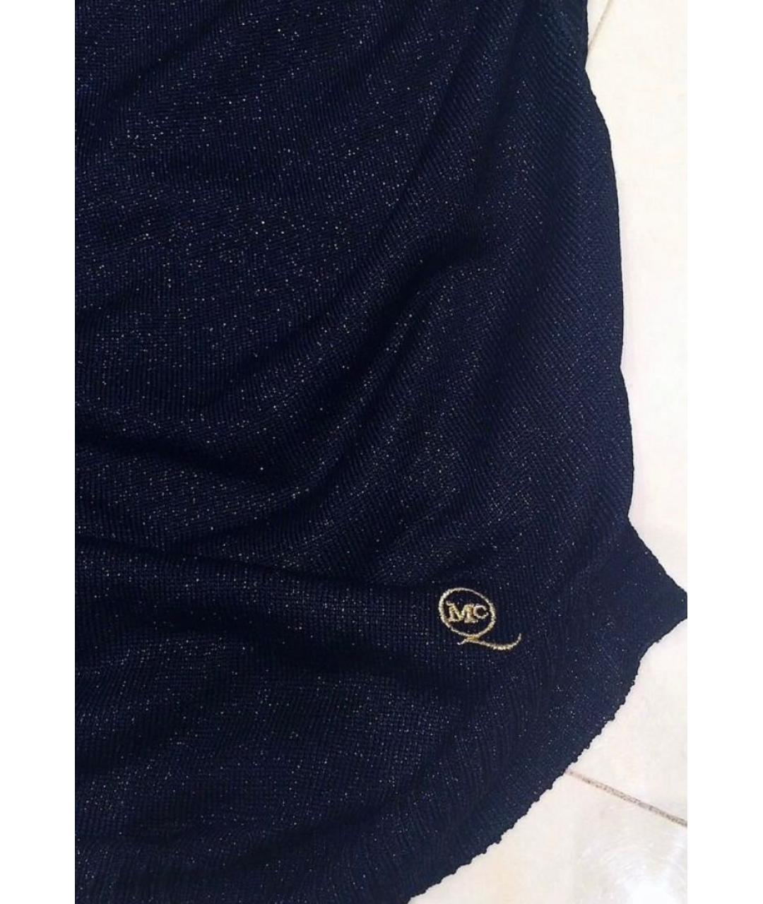 ALEXANDER MCQUEEN Черное полиэстеровое повседневное платье, фото 4