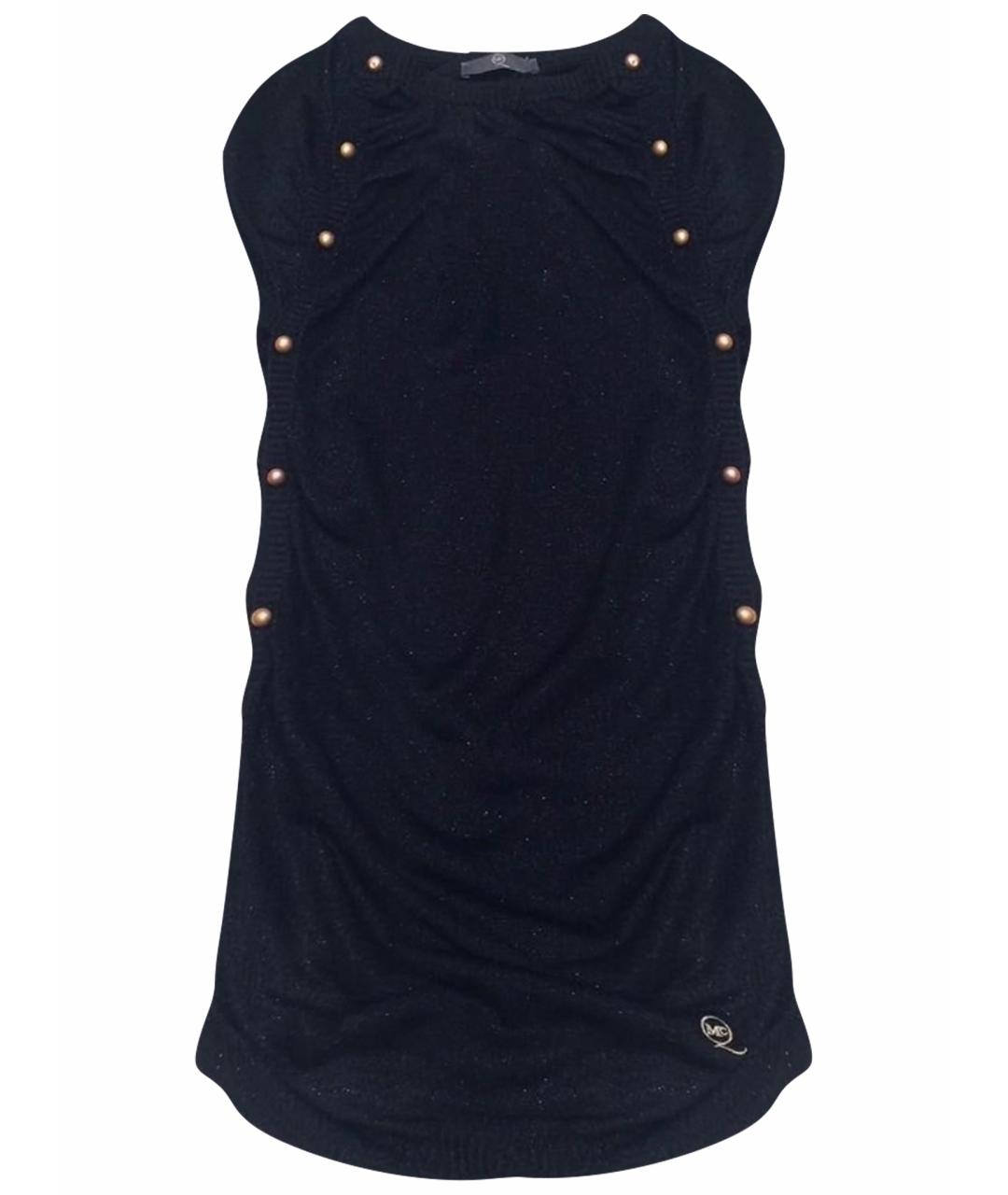 ALEXANDER MCQUEEN Черное полиэстеровое повседневное платье, фото 1