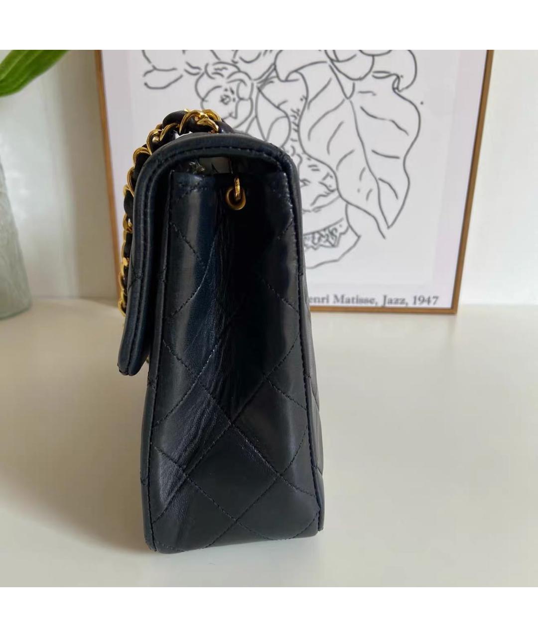 CHANEL Черная кожаная сумка через плечо, фото 5