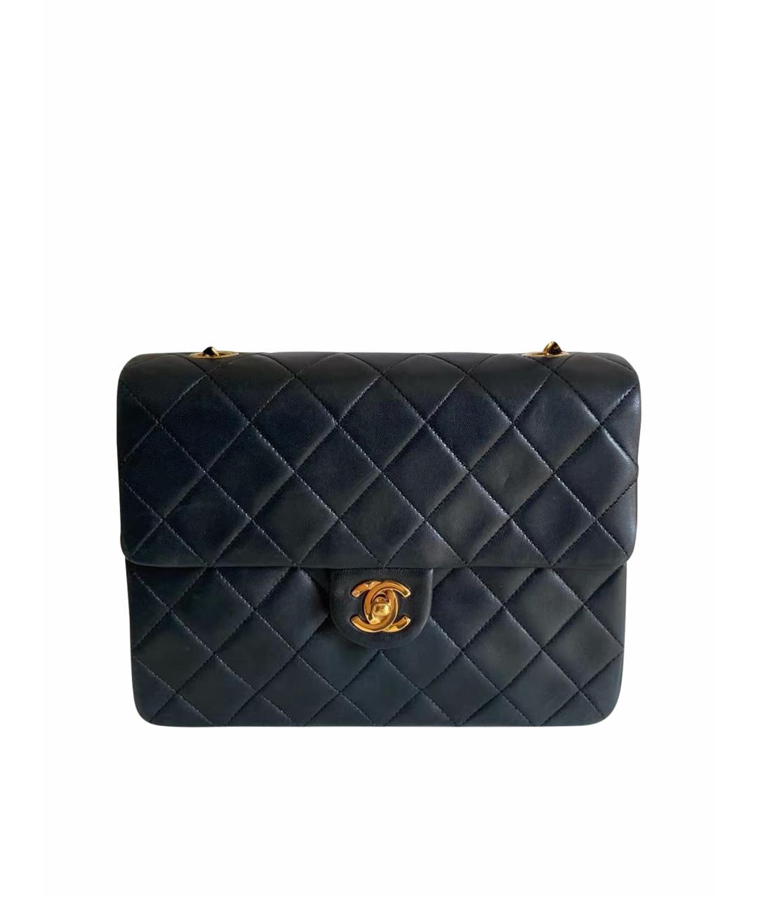 CHANEL Черная кожаная сумка через плечо, фото 1