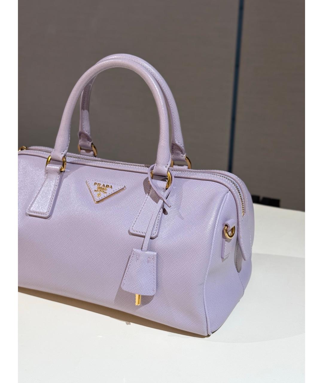 PRADA Фиолетовая кожаная сумка через плечо, фото 3